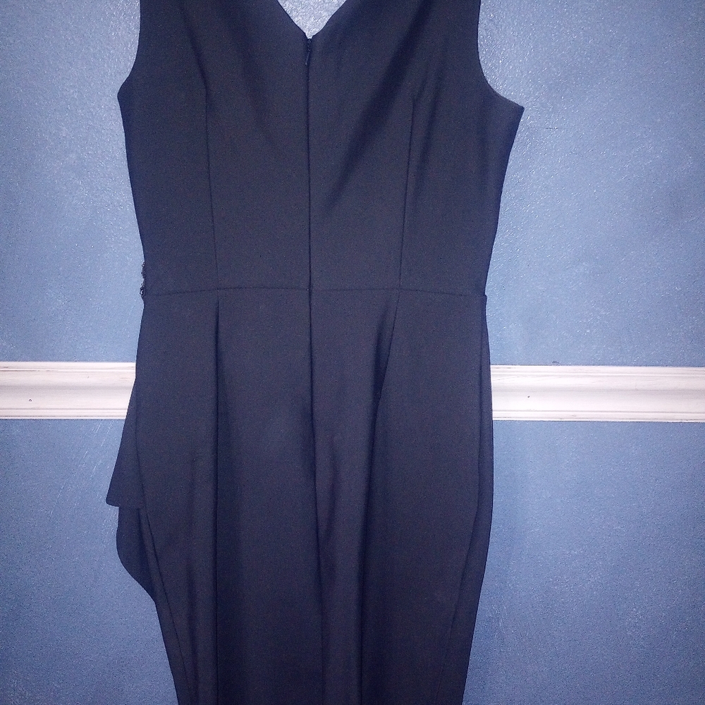 Alex Evenings Gray Asymmetrical Cocktail Dress - Picture 3 of 6